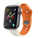 Dây đồng hồ silicone khóa ngược họa tiết sóng, dành cho Apple Watch Series 4 44mm, dành cho Apple Watch Series 4 40mm, dành cho Apple Watch Series 3 38mm, dành cho Apple Watch Series 3 42mm