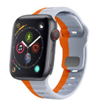Dây đồng hồ silicone khóa ngược họa tiết sóng, dành cho Apple Watch Series 4 44mm, dành cho Apple Watch Series 4 40mm, dành cho Apple Watch Series 3 38mm, dành cho Apple Watch Series 3 42mm