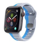 Dây đồng hồ silicone khóa ngược họa tiết sóng, dành cho Apple Watch Series 4 44mm, dành cho Apple Watch Series 4 40mm, dành cho Apple Watch Series 3 38mm, dành cho Apple Watch Series 3 42mm