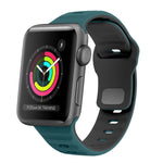 Dây đồng hồ silicone khóa ngược họa tiết sóng, dành cho Apple Watch Series 4 44mm, dành cho Apple Watch Series 4 40mm, dành cho Apple Watch Series 3 38mm, dành cho Apple Watch Series 3 42mm