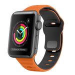 Dây đồng hồ silicone khóa ngược họa tiết sóng, dành cho Apple Watch Series 2 42mm, dành cho Apple Watch Series 2 38mm, dành cho Apple Watch 42mm, dành cho Apple Watch 38mm