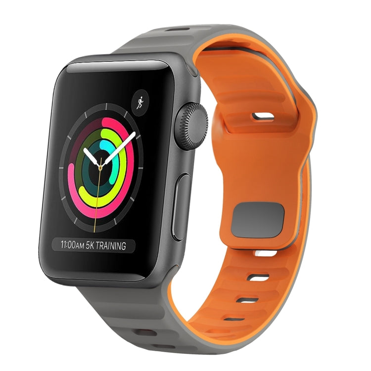 Dây đồng hồ silicone khóa ngược họa tiết sóng, dành cho Apple Watch Series 2 42mm, dành cho Apple Watch Series 2 38mm, dành cho Apple Watch 42mm, dành cho Apple Watch 38mm