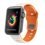 Dây đồng hồ silicone khóa ngược họa tiết sóng, dành cho Apple Watch Series 2 42mm, dành cho Apple Watch Series 2 38mm, dành cho Apple Watch 42mm, dành cho Apple Watch 38mm