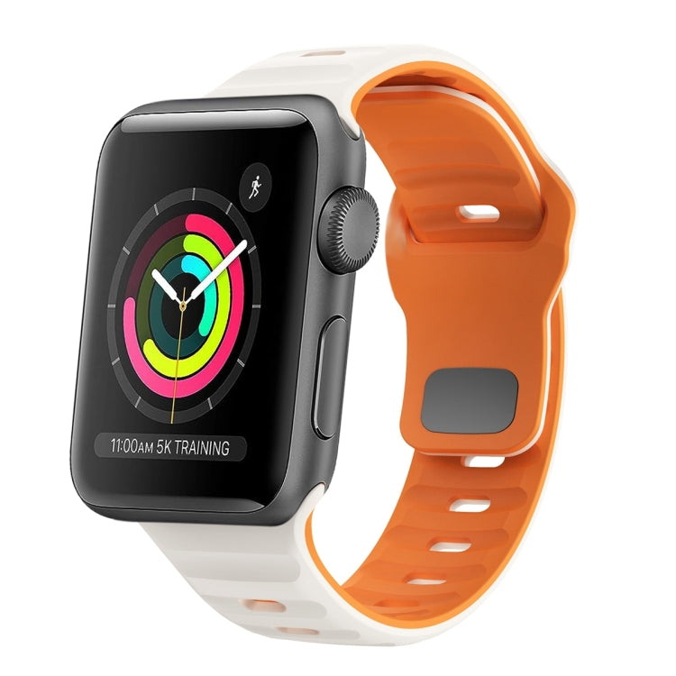 Dây đồng hồ silicone khóa ngược họa tiết sóng, dành cho Apple Watch Series 2 42mm, dành cho Apple Watch Series 2 38mm, dành cho Apple Watch 42mm, dành cho Apple Watch 38mm