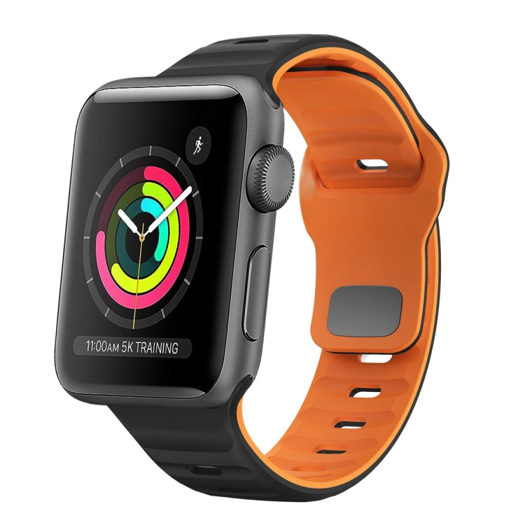 Dây đồng hồ silicone khóa ngược họa tiết sóng, dành cho Apple Watch Series 2 42mm, dành cho Apple Watch Series 2 38mm, dành cho Apple Watch 42mm, dành cho Apple Watch 38mm