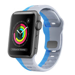 Dây đồng hồ silicone khóa ngược họa tiết sóng, dành cho Apple Watch Series 2 42mm, dành cho Apple Watch Series 2 38mm, dành cho Apple Watch 42mm, dành cho Apple Watch 38mm
