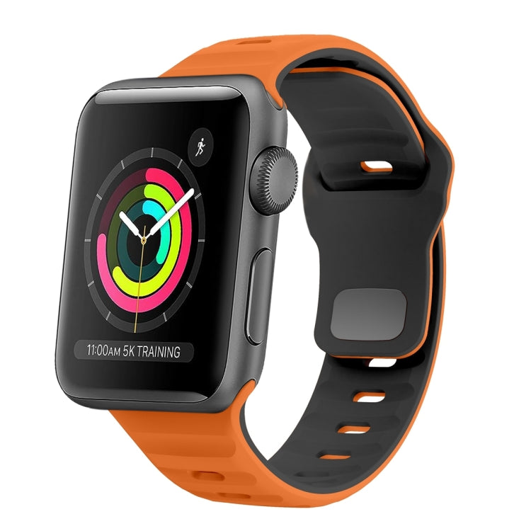 Dây đồng hồ silicone khóa ngược họa tiết sóng, dành cho Apple Watch Series 2 42mm, dành cho Apple Watch Series 2 38mm, dành cho Apple Watch 42mm, dành cho Apple Watch 38mm