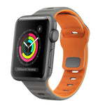 Dây đồng hồ silicone khóa ngược họa tiết sóng, dành cho Apple Watch Series 2 42mm, dành cho Apple Watch Series 2 38mm, dành cho Apple Watch 42mm, dành cho Apple Watch 38mm