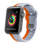 Dây đồng hồ silicone khóa ngược họa tiết sóng, dành cho Apple Watch Series 2 42mm, dành cho Apple Watch Series 2 38mm, dành cho Apple Watch 42mm, dành cho Apple Watch 38mm