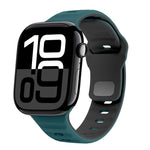 Dây đồng hồ silicone khóa ngược họa tiết sóng, dành cho Apple Watch Series 10 46mm, dành cho Apple Watch Series 10 42mm, dành cho Apple Watch SE 2023 44mm, dành cho Apple Watch SE 2023 40mm