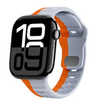 Dây đồng hồ silicone khóa ngược họa tiết sóng, dành cho Apple Watch Series 10 46mm, dành cho Apple Watch Series 10 42mm, dành cho Apple Watch SE 2023 44mm, dành cho Apple Watch SE 2023 40mm