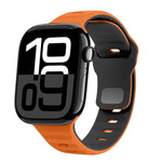 Dây đồng hồ silicone khóa ngược họa tiết sóng, dành cho Apple Watch Series 10 46mm, dành cho Apple Watch Series 10 42mm, dành cho Apple Watch SE 2023 44mm, dành cho Apple Watch SE 2023 40mm