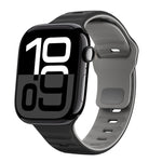 Dây đồng hồ silicone khóa ngược họa tiết sóng, dành cho Apple Watch Series 10 46mm, dành cho Apple Watch Series 10 42mm, dành cho Apple Watch SE 2023 44mm, dành cho Apple Watch SE 2023 40mm
