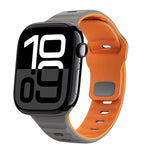 Dây đồng hồ silicone khóa ngược họa tiết sóng, dành cho Apple Watch Series 10 46mm, dành cho Apple Watch Series 10 42mm, dành cho Apple Watch SE 2023 44mm, dành cho Apple Watch SE 2023 40mm