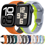 Dây đồng hồ silicone khóa ngược họa tiết sóng, dành cho Apple Watch Series 8 41mm, dành cho Apple Watch Series 8 45mm, dành cho Apple Watch SE 2022 40mm, dành cho Apple Watch SE 2022 44mm