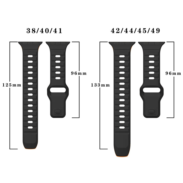 Dây đồng hồ silicone khóa ngược họa tiết sóng, dành cho Apple Watch Series 6 40mm, dành cho Apple Watch Series 6 44mm, dành cho Apple Watch Series 5 44mm, dành cho Apple Watch Series 5 40mm