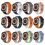 Dây đồng hồ silicone khóa ngược họa tiết sóng, dành cho Apple Watch Series 2 42mm, dành cho Apple Watch Series 2 38mm, dành cho Apple Watch 42mm, dành cho Apple Watch 38mm