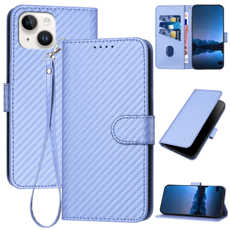Ốp điện thoại da khóa sợi carbon YX0070 kèm dây đeo, dành cho iPhone 13 Pro Max, iPhone 13 Pro, iPhone 13, iPhone 13 mini, iPhone 12 / 12 Pro, iPhone 12 Pro Max