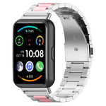 Three Bead Stainless Steel Metal Watch Band, For Huawei Watch Fit 5 / Fit 5 Pro / Fit 4 / Fit 3