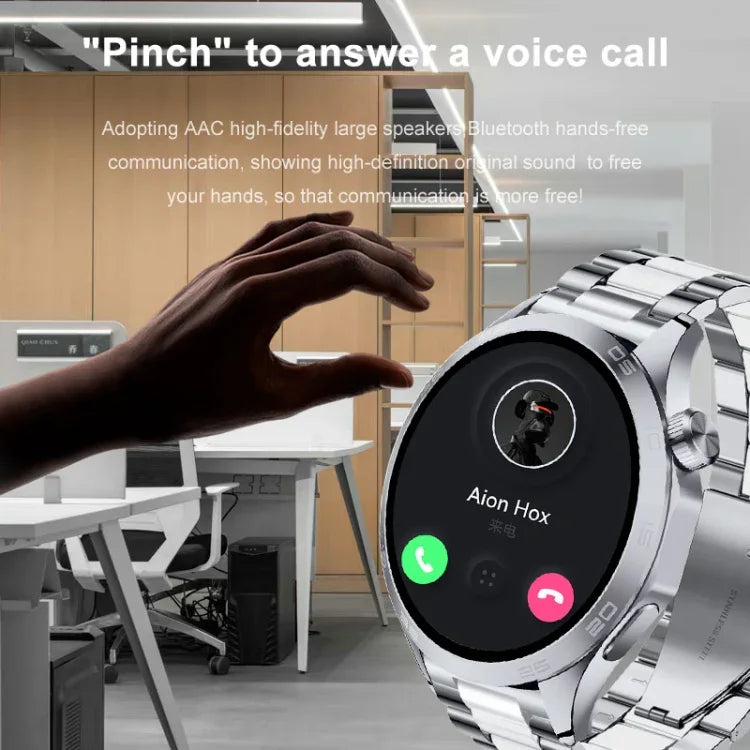 Đồng hồ thông minh thể thao WS-26 1.52 inch IP67, Hỗ trợ gọi Bluetooth / Ngủ / Oxy trong máu / Nhịp tim / Huyết áp, Dây silicone, Dây thép, Dây da
