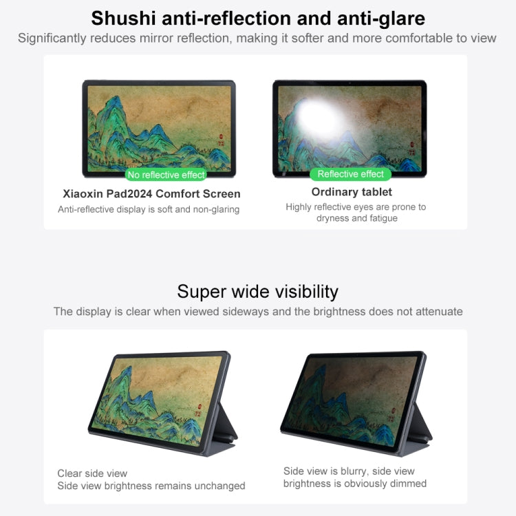 Máy tính bảng Lenovo Xiaoxin Pad 2024 màn hình giống giấy phiên bản học tập 11 inch WiFi, Android 13, Qualcomm Snapdragon 685 Octa Core, hỗ trợ nhận diện khuôn mặt, phiên bản học tập