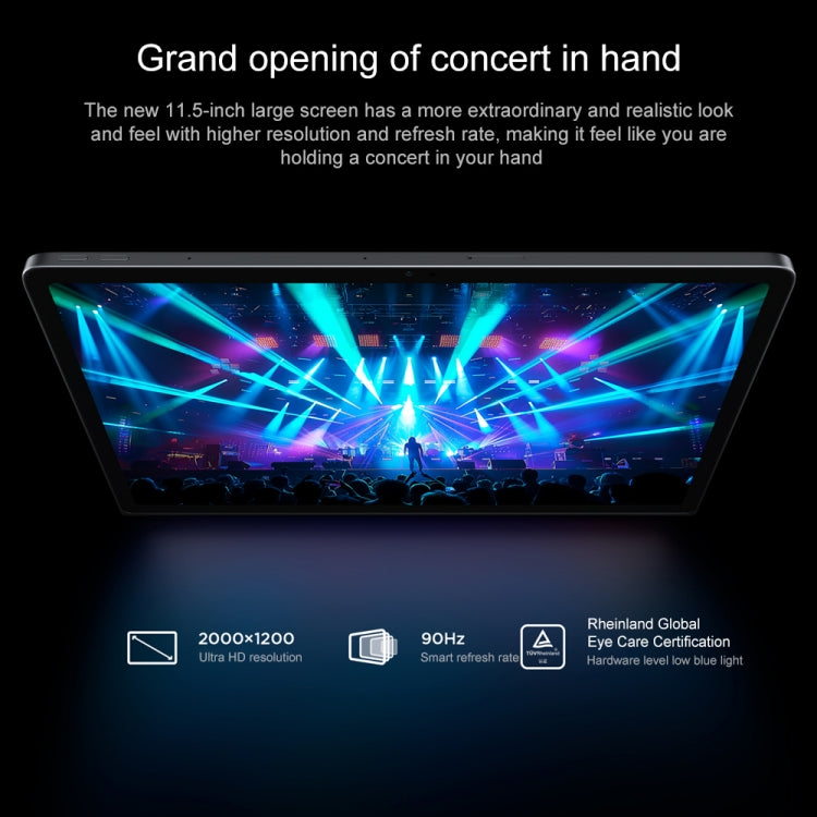 Máy tính bảng Lenovo Xiaoxin Pad Studio 11.5 inch WiFi, ZUI 16 MediaTek Helio G99 Octa Core, hỗ trợ nhận diện khuôn mặt, 8GB+128GB, 8GB+256GB