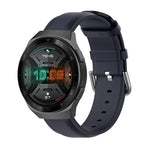 Dây da 22mm với khóa đuôi tròn, Dành cho Ticwatch Pro 2020, Dành cho Huawei Watch GT2E, Dành cho Samsung Galaxy Watch 3 45mm