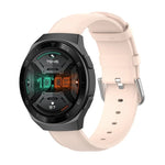 Dây da 22mm với khóa đuôi tròn, Dành cho Ticwatch Pro 2020, Dành cho Huawei Watch GT2E, Dành cho Samsung Galaxy Watch 3 45mm