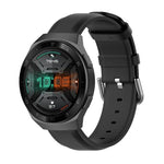 Dây da 22mm với khóa đuôi tròn, Dành cho Ticwatch Pro 2020, Dành cho Huawei Watch GT2E, Dành cho Samsung Galaxy Watch 3 45mm