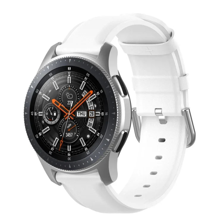 Dây da 22mm với khóa đuôi tròn, Dành cho Ticwatch Pro 2020, Dành cho Huawei Watch GT2E, Dành cho Samsung Galaxy Watch 3 45mm
