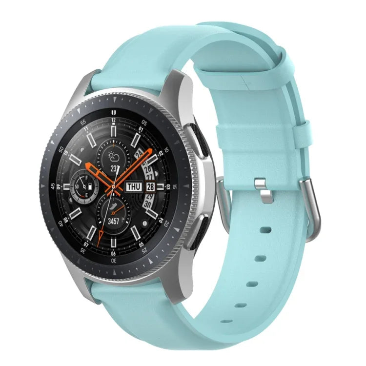 Dây da 22mm với khóa đuôi tròn, Dành cho Ticwatch Pro 2020, Dành cho Huawei Watch GT2E, Dành cho Samsung Galaxy Watch 3 45mm