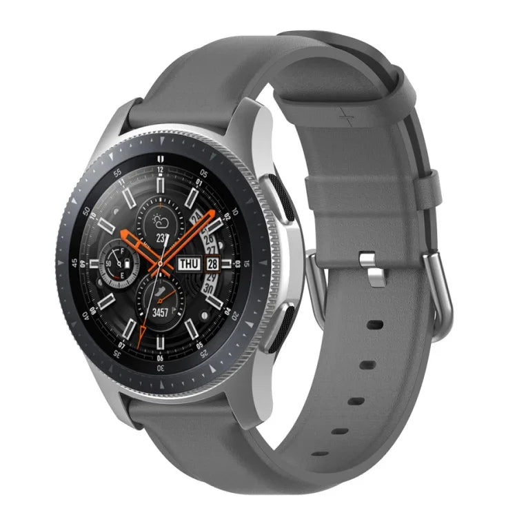 Dây da 22mm với khóa đuôi tròn, Dành cho Ticwatch Pro 2020, Dành cho Huawei Watch GT2E, Dành cho Samsung Galaxy Watch 3 45mm