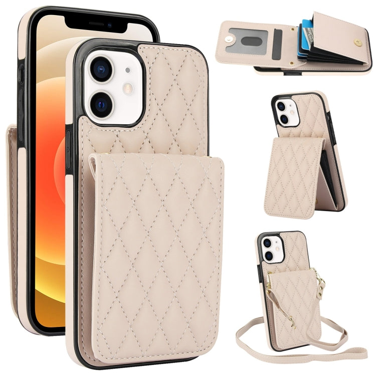 YM015 Crossbody Rhombic Card Bag RFID Phone Case, For iPhone 14 Pro Max, For iPhone 13 Pro Max, For iPhone 13 Pro, For iPhone 13, For iPhone 12 / 12 Pro, For iPhone 12 Pro Max, For iPhone 11 Pro Max, For iPhone 11