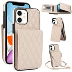 YM015 Crossbody Rhombic Card Bag RFID Phone Case, For iPhone 14 Pro Max, For iPhone 13 Pro Max, For iPhone 13 Pro, For iPhone 13, For iPhone 12 / 12 Pro, For iPhone 12 Pro Max, For iPhone 11 Pro Max, For iPhone 11