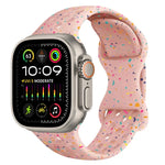 Dây đồng hồ silicone kiểu khóa bướm có lỗ họa tiết ngụy trang, Dành cho Apple Watch Ultra 2 49mm, Dành cho Apple Watch Series 9 45mm, Dành cho Apple Watch Series 9 41mm, Dành cho Apple Watch Ultra 49mm