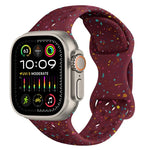 Dây đồng hồ silicone kiểu khóa bướm có lỗ họa tiết ngụy trang, Dành cho Apple Watch Ultra 2 49mm, Dành cho Apple Watch Series 9 45mm, Dành cho Apple Watch Series 9 41mm, Dành cho Apple Watch Ultra 49mm