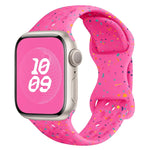 Dây đồng hồ silicone kiểu khóa bướm có lỗ họa tiết ngụy trang, Dành cho Apple Watch Series 6 40mm, Dành cho Apple Watch Series 6 44mm, Dành cho Apple Watch Series 5 44mm, Dành cho Apple Watch Series 5 40mm