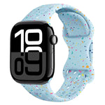 Dây đồng hồ silicone kiểu khóa bướm có lỗ họa tiết ngụy trang, Dành cho Apple Watch Series 10 46mm, Dành cho Apple Watch Series 10 42mm, Dành cho Apple Watch SE 2023 44mm, Dành cho Apple Watch SE 2023 40mm