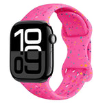 Dây đồng hồ silicone kiểu khóa bướm có lỗ họa tiết ngụy trang, Dành cho Apple Watch Series 10 46mm, Dành cho Apple Watch Series 10 42mm, Dành cho Apple Watch SE 2023 44mm, Dành cho Apple Watch SE 2023 40mm