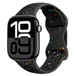 Dây đồng hồ silicone kiểu khóa bướm có lỗ họa tiết ngụy trang, Dành cho Apple Watch Series 10 46mm, Dành cho Apple Watch Series 10 42mm, Dành cho Apple Watch SE 2023 44mm, Dành cho Apple Watch SE 2023 40mm