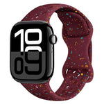 Dây đồng hồ silicone kiểu khóa bướm có lỗ họa tiết ngụy trang, Dành cho Apple Watch Series 10 46mm, Dành cho Apple Watch Series 10 42mm, Dành cho Apple Watch SE 2023 44mm, Dành cho Apple Watch SE 2023 40mm