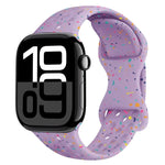 Dây đồng hồ silicone kiểu khóa bướm có lỗ họa tiết ngụy trang, Dành cho Apple Watch Series 10 46mm, Dành cho Apple Watch Series 10 42mm, Dành cho Apple Watch SE 2023 44mm, Dành cho Apple Watch SE 2023 40mm