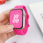 Hole Style Butterfly Buckle Camouflage Silicone Watch Band, For Apple Watch Series 8 41mm, For Apple Watch Series 8 45mm, For Apple Watch SE 2022 40mm, For Apple Watch SE 2022 44mm