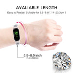 Diamond-studded Stainless Steel Replacement Wrist Strap, For Xiaomi Mi Band 3 / 4, For Xiaomi Mi Band 5