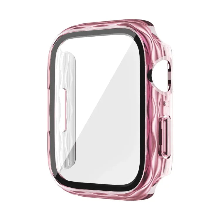 Ốp bảo vệ kính cường lực PC lai 2 trong 1, Dành cho Apple Watch Series 6 / 5 / 4 / SE 44mm, Dành cho Apple Watch Series 6 / 5 / 4 / SE 40mm, Dành cho Apple Watch Series 9 / 8 / 7 45mm, Dành cho Apple Watch Series 9 / 8 / 7 41mm