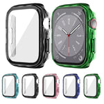 Ốp bảo vệ kính cường lực PC lai 2 trong 1, Dành cho Apple Watch Series 6 / 5 / 4 / SE 44mm, Dành cho Apple Watch Series 6 / 5 / 4 / SE 40mm, Dành cho Apple Watch Series 9 / 8 / 7 45mm, Dành cho Apple Watch Series 9 / 8 / 7 41mm