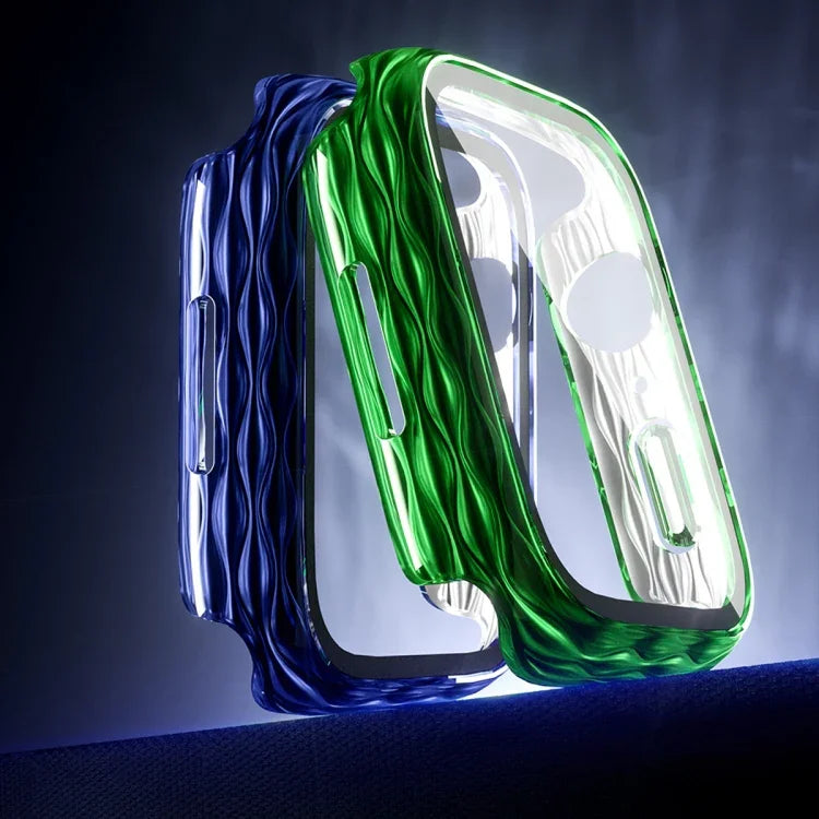 Ốp bảo vệ kính cường lực PC lai 2 trong 1, Dành cho Apple Watch Series 6 / 5 / 4 / SE 44mm, Dành cho Apple Watch Series 6 / 5 / 4 / SE 40mm, Dành cho Apple Watch Series 9 / 8 / 7 45mm, Dành cho Apple Watch Series 9 / 8 / 7 41mm