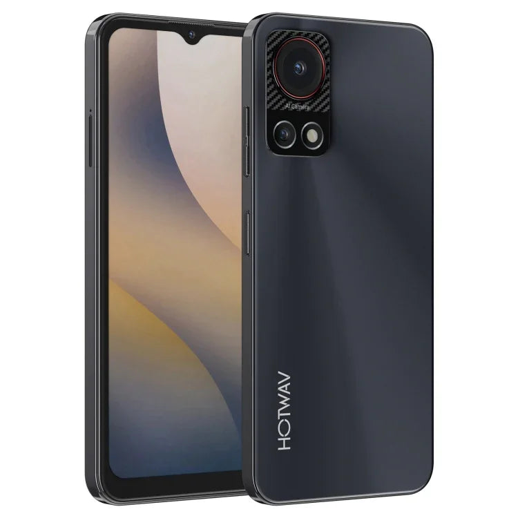 HOTWAV Note 13, Nhận diện vân tay bên cạnh, Màn hình 6.6 inch Android 13 T606 Octa Core lên đến 1.6GHz, Mạng: 4G, OTG, 4GB+128GB