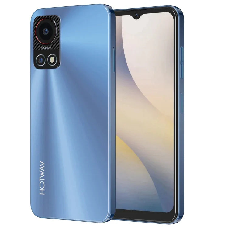 HOTWAV Note 13, Nhận diện vân tay bên cạnh, Màn hình 6.6 inch Android 13 T606 Octa Core lên đến 1.6GHz, Mạng: 4G, OTG, 4GB+128GB