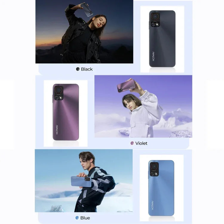 HOTWAV Note 13, Nhận diện vân tay bên cạnh, Màn hình 6.6 inch Android 13 T606 Octa Core lên đến 1.6GHz, Mạng: 4G, OTG, 4GB+128GB